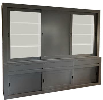 Buffetkast XXL grijs Schagen 300 x 240cm dichte middendeur, Ophalen of Verzenden, Nieuw