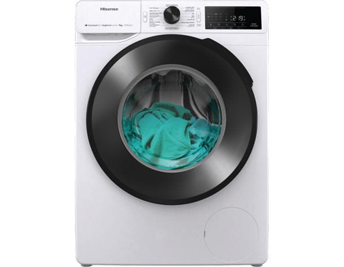 Hisense Wasmachine 9 kg, Witgoed en Apparatuur, Wasmachines, 85 tot 90 cm, 1200 tot 1600 toeren, 8 tot 10 kg, Voorlader, Nieuw