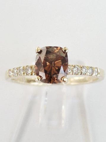 Verlovingsring - 14 karaat Geel goud - 1.27ct. tw. Diamant