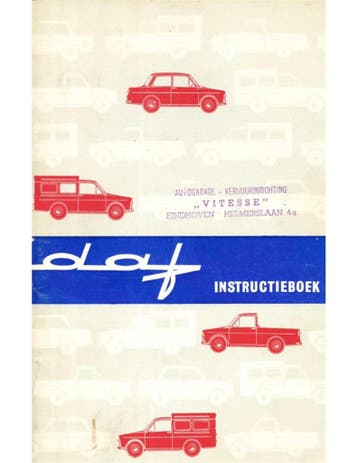 1965 DAF INSTRUCTIEBOEKJE NEDERLANDS