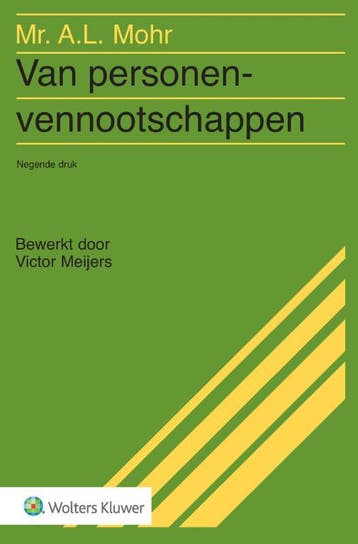 Van personenvennootschappen 9789013156966 A.L. Mohr, Boeken, Verzenden, Zo goed als nieuw, A.L. Mohr