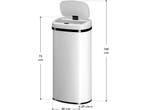 Automatische Prullenbak - Sensorprullenbak - 70 Liter - Wit, Verzenden, Nieuw