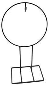 Metalen frame ring kransen standaard zwart d26xh47 cm op, Huis en Inrichting, Woonaccessoires | Kunstplanten en Kunstbloemen, Nieuw