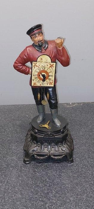 Zwarte Woud Clockman klok - PVR - - Gietijzer - 1950-1960, Antiek en Kunst, Antiek | Klokken