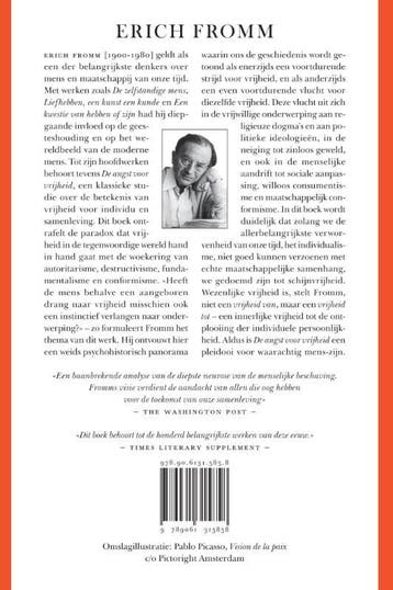 De angst voor vrijheid 9789061315858 Erich Fromm, Boeken, Politiek en Maatschappij, Verzenden, Gelezen, Erich Fromm
