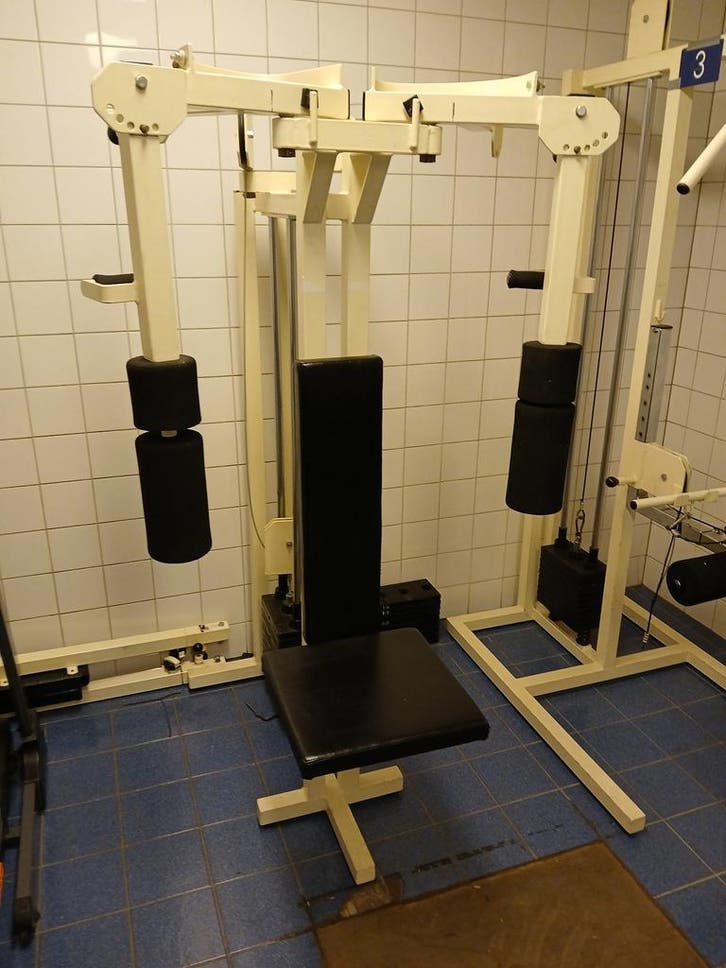 Pec Deck + toebehoren, wit, Diversen, Overige Diversen, Ophalen