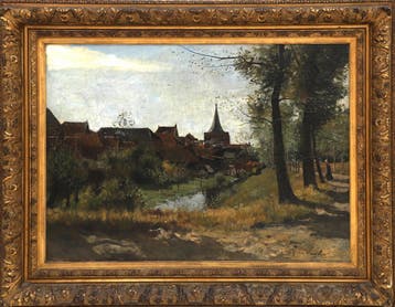 Jan van Vuuren (1871-1941), Landschap met poort te Elburg
