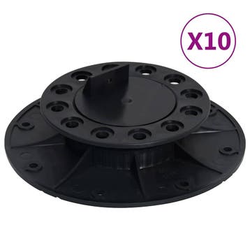 vidaXL Terrasdragers verstelbaar 10 st 25-40 mm, Verzenden, Nieuw