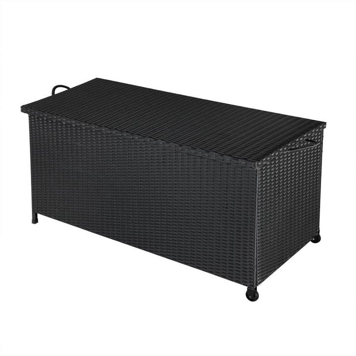 Kussenbox / Opbergbox - Polyrotan - 117x53x60cm - Incl. 2 Wi, Huis en Inrichting, Overige Huis en Inrichting, Nieuw, Verzenden