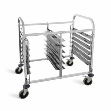 HCB Dubbele regaalwagen - 12 x 60/40 cm - RVS, Verzenden, Nieuw in verpakking, Overige typen