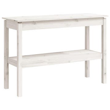 Wandtafel 110cm wit - Massief hout - Retourdeal 58% Korting, Huis en Inrichting, Tafels | Sidetables, Gebruikt, 100 tot 150 cm