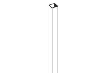 Standpaal vierkant 80 x 80 x mm x 180 cm
