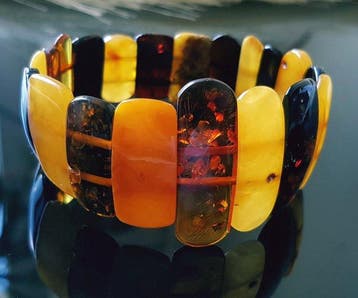 Amber Vintage natuurlijke Baltische barnsteen armband- 18 g