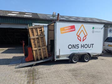 Ovengedroogd jumbokrat haardhout, Tuin en Terras, Ophalen of Verzenden, Blokken