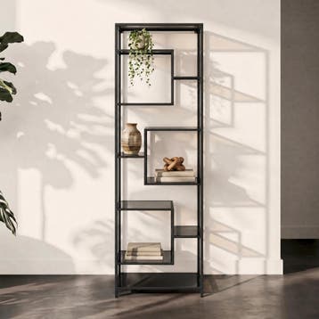 *WOONWINKEL* Kare Design Loft Smal Hoog Wandrek Staal Met Gl, Huis en Inrichting, Verzenden, Nieuw
