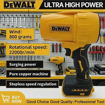 DeWalt Krachtige Accu Bladblazer & Stofzuiger - 30000 RPM -, Verzenden, Nieuw
