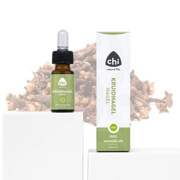 Bio Kruidnagel etherische olie - 10 ml - Chi Natural Life, Huis en Inrichting, Ophalen of Verzenden, Nieuw