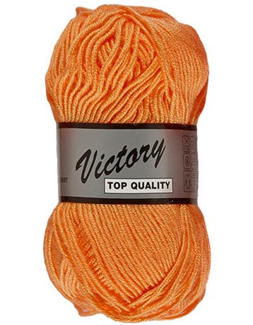 Lammy Yarns Victory - 214 Lichtoranje - Zijdeglans Acrylga, Ophalen of Verzenden, Nieuw