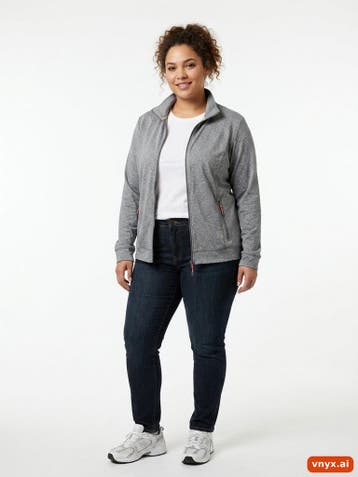 DUNNES STORES Fleecejassen Dames maat XL Grijs Vintage, Ophalen of Verzenden, Nieuw