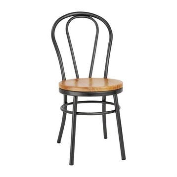 Clarisse hoge kruk metallic grijs, | 1 stuks, Verzenden, Nieuw in verpakking