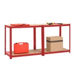 Metalen Opbergrek tot 875kg rood (Meubelen, Interieur), Verzenden