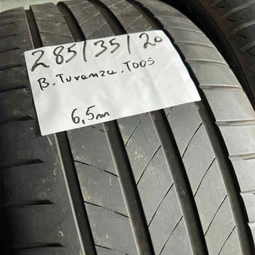 2 x Bridgestone Turanza T005 285-35-20 Zomerbanden 6,5mm, Auto-onderdelen, Gebruikt, 285 mm, Ophalen of Verzenden, Band(en)