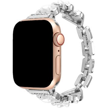 Apple Watch bandje Demi - staal - zilver - zilver / 44 · 45, Verzenden, Nieuw