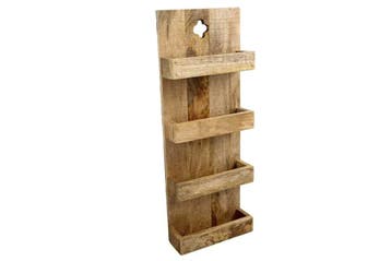Stevige keukenplank HEMINGWAY 80cm mangohouten wandplank -, Huis en Inrichting, Ophalen of Verzenden, Nieuw