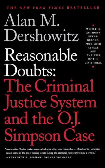 Reasonable Doubts - Alan M. Dershowitz 9780684832647, Verzenden, Gelezen, Alan M. Dershowitz