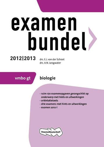 Examenbundel vmbo-gt Biologie 2012/2013 9789006079159, Boeken, Schoolboeken, Verzenden, Gelezen