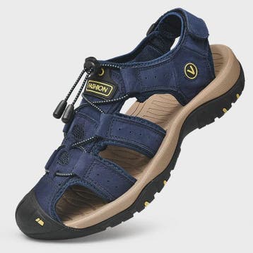 Leren Heren Sandalen - Comfortabele Zomer Schoenen voor Stra, Verzenden, Nieuw