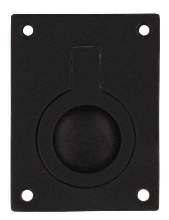 Intersteel Luikring recht 50mm x 39mm zwart, Verzenden, Nieuw