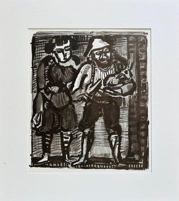 Georges Rouault (1817-1958) - Ubu Roi - Bois gravé original