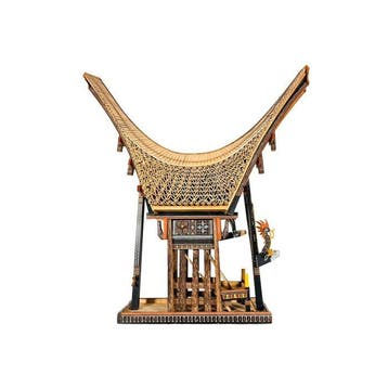 Decoratief ornament - Groot Toraja Tongkonan Architectonisch