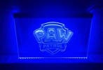 Paw patrol pawpatrol neon bord lamp LED verlichting *BLAUW*, Verzamelen, Merken en Reclamevoorwerpen, Verzenden, Nieuw