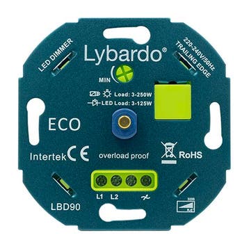LED dimmer universeel inbouw Lybardo 0-125W Fase afsnijding, Verzenden, Nieuw, Overige typen