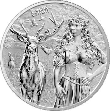 Duitsland. 5 Mark 2023 Valkyries: Ostara Silver Coin 1 oz