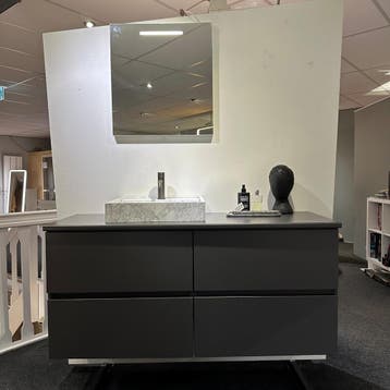 Showroommodel Detremmerie No Limit 1400 Dark Grey marmer, Nieuw