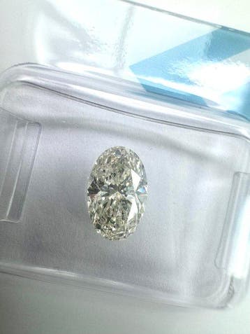 1 pcs Diamant (Natuurlijk) - 1.02 ct - Ovaal - J - SI2 -, Sieraden, Tassen en Uiterlijk, Edelstenen, Nieuw