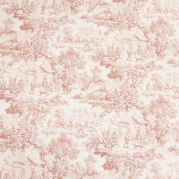 AA194 - Toile de Jouy Rosa Antico-stof - 100% katoen, Antiek en Kunst