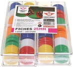 Roulette fiches 25mm (240 stuks) | HOT Games -, Hobby en Vrije tijd, Gezelschapsspellen | Kaartspellen, Verzenden, Nieuw
