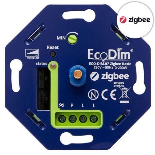 Ecodim zigbee led-dimmer 200W ECO-DIM.07 Zigbee Basis, Doe-het-zelf en Verbouw, Elektra en Kabels, Nieuw, Ophalen of Verzenden