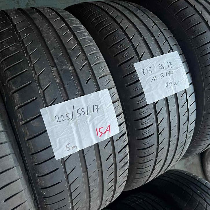 2 x Michelin Primacy HP 225-55-17 97WZomerbanden 5mm, Auto-onderdelen, Banden en Velgen, 17 inch, Zomerbanden, 225 mm, Personenwagen