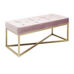 *WOONWINKEL* Kare Design Crossover Fluwelen Halbankje Roze 9, Huis en Inrichting, Verzenden, Nieuw