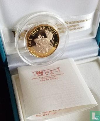 Vaticaan 5 euro 2019 (PROOF) 34ste Wereldjongerendagen i..., Postzegels en Munten, Munten | Europa | Euromunten, Verzenden, Vaticaanstad