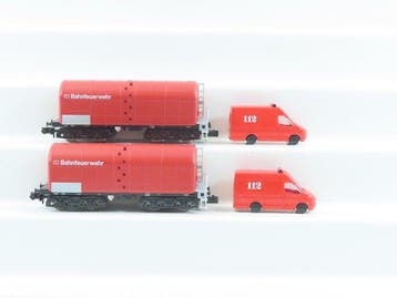 Minitrix N - 15292 - Modeltrein goederenwagon (2) - 2x, Nieuw