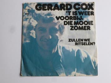 Gerard Cox - t is weer voorbij, die mooie zomer (vinyl sing, Ophalen of Verzenden, Zo goed als nieuw