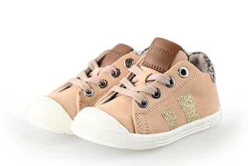 Jopper Sneakers Meisjes in maat 21 Beige, Verzenden, Schoenen, Zo goed als nieuw, Jongen of Meisje