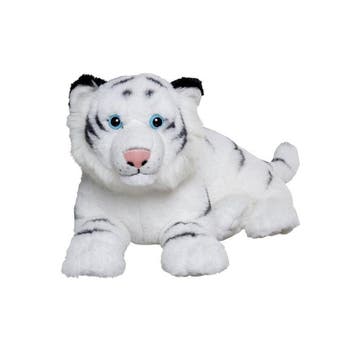 Nature Planet witte tijger knuffel - pluche - 48 cm, Verzenden, Nieuw