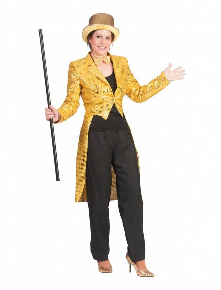 Slipjas goud pailletten dames, Kleding | Dames, Carnavalskleding en Feestkleding, Nieuw, Ophalen of Verzenden